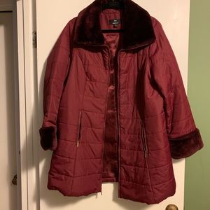 Dennis Basso knee length puffer coat